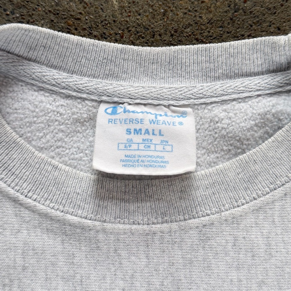 Champion Reverse Weave Binghamton University Crewneck in Grey Size Small Vintage - Picture 3 of 7